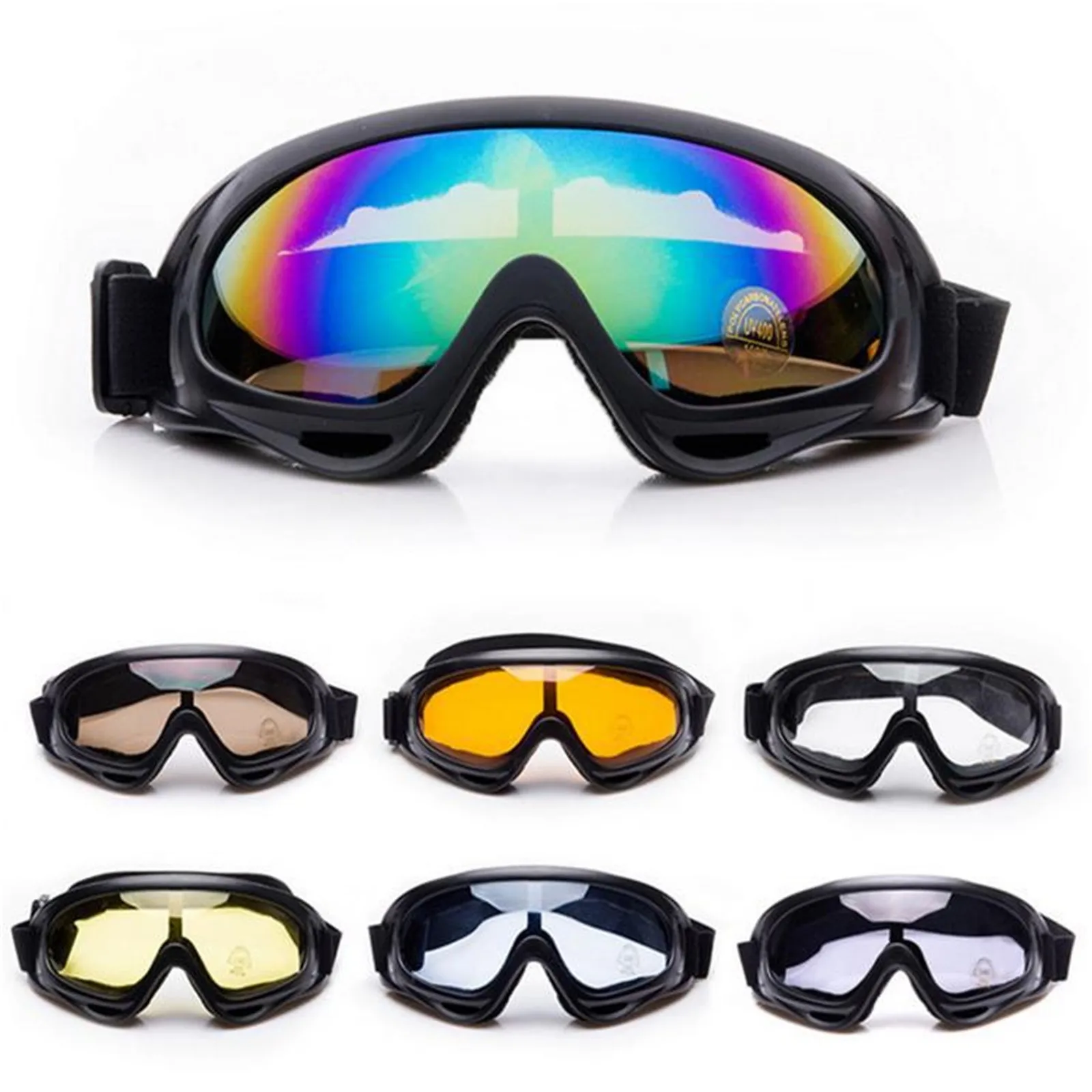 1pcs New Ski Snowboard Motorcycle Sunglasses Goggles Lens Frame Eye Glasses Ms100 Dirt Bike Riding Gear for Kids