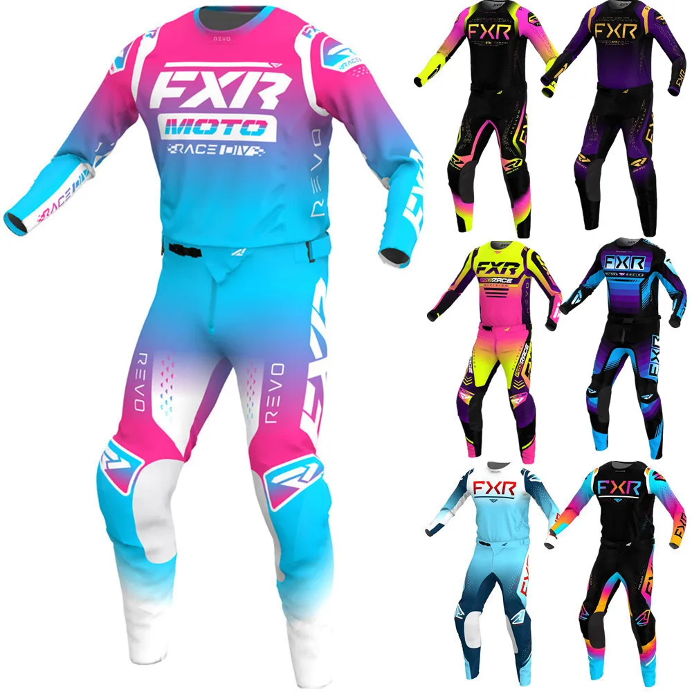 2024 FXR Motorcycle Clothing Jersey Set Dirt Bike Clothing Off Road Motocross Gear Set Breathable MX Combo