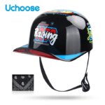 Adult Open Face Summer Retro Motorcycle Vintage Half Helmet Baseball Cap Helmets Children Riding Motocross Men Women