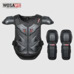 BARBOK Kids Body Chest Spine Protector Protective Guard Vest Motorcycle Jacket Child Armor Gear For Motocross Dirt Bike Skating