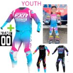 Children 2023 FXR Youth Motocross Gear Set Child Size Dirt Bike Combo Off Road Kids Motorcycle MX Jersey And Pant