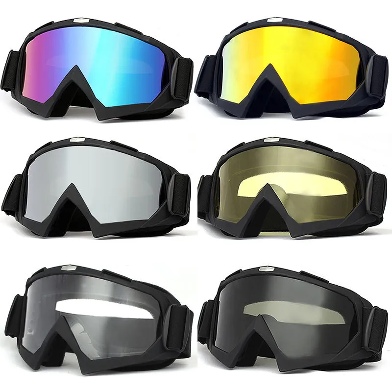 Dirt Motorcycle Goggles Helmets bike Glasses Outdoor Cycling Glasses Moto Skiing Windproof Sandproof UV Protection Sunglasses