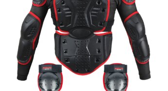 Kids Dirt Bike Gear Motocycle Armor Jacket Suit Knee Elbow Chest Spine Protector for Cycling Skiing Motocross Skateboard