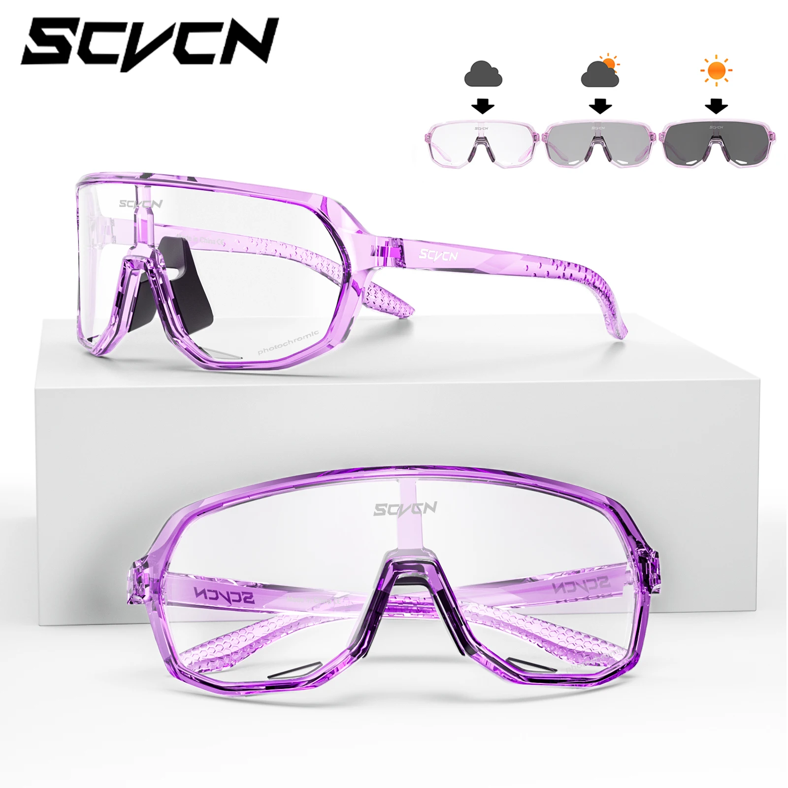 Photochromic Cycling Glasses Windproof Outdoor Sport Eyewear Motocross Sunglasses Snowboard Goggles Ski  UV400 for Men Women