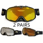 Retro Motorcycle Goggles Glasses Cafe Racing Vintage Chopper Moto Classic ATV Universal Goggles Helmet Accessories