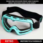 Retro Motorcycle Goggles Helmet Motocross Glasses Ski Sunglasses ATV MTB Vintage Cycling Racing Cafe Racer Chopper Moto Cross