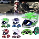 Samger DOT Motorcycle Youth Kids Child Full Face Helmet Dirt Bike ATV Motocross Racing Outdoor Helmet With Goggle Gloves