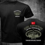 T shirt Man Military New Turkish Special Forces Özel Kuvvetler Maroon Berets Bordo Bereliler