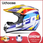 UCHOOSE Capacete De Moto Professional Motorcycle Helmet Motocross Off-Road Helm Children Moto Bike Accessories ATV Ike Downhill