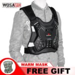 WOSAWE Motocross Chest Back Armor Protection Moto Body Gear Adult Racing Armor Back Protector Motorcycle Protective Gear