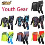 Willbros Youth Kids Gear Set Combo Motocross Off Road Downhill MX BMX MTB Enduro Dirt Bike Boy’s Girl’s Jersey and Pants