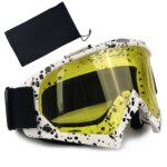 Windproof Motocross Goggles Riding Glasses ATV Dirt Bike Motorcycle Googles Ski Racing Helmet Goggles for Adults Men Women Youth