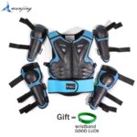 With Gift For Height 0.85-1.7M Youth Child Motocross Full Body Protective Gear Armor racing Dirt bike Knee Elbow Guard Ski Skate